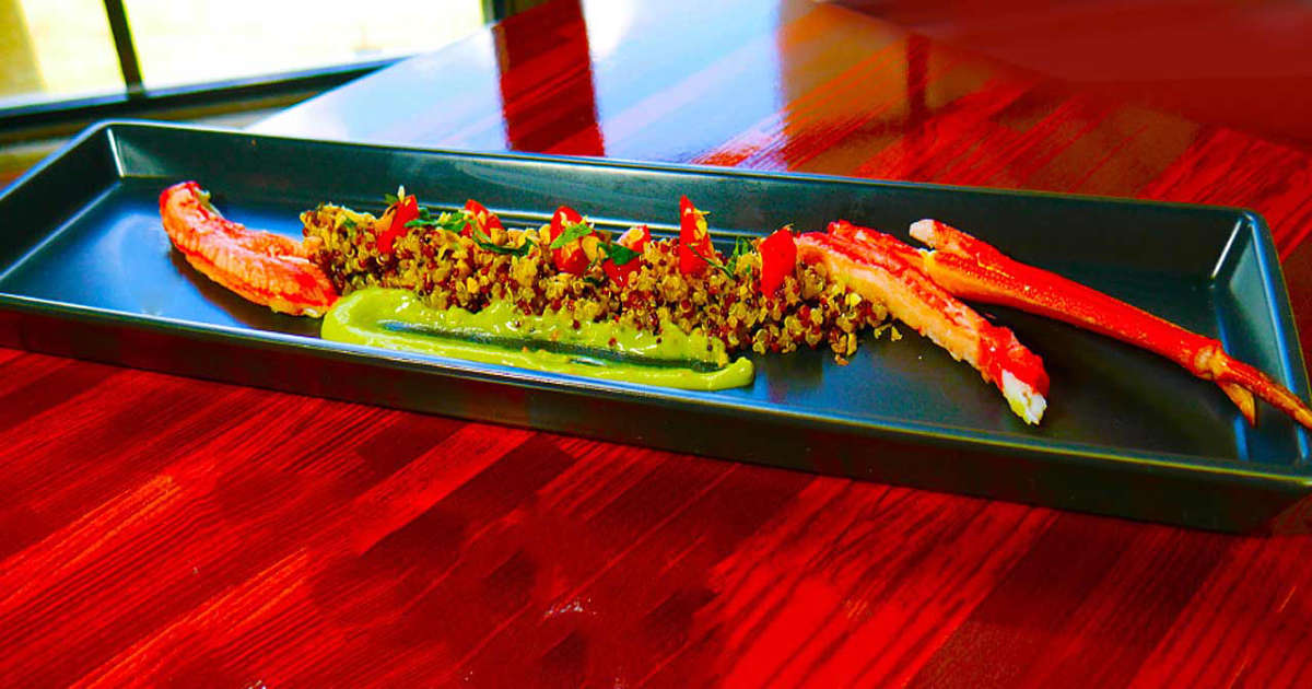 Crab Salad with Avocado Crema.
