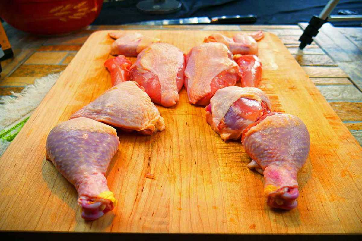 How To Quarter a Whole Chicken.