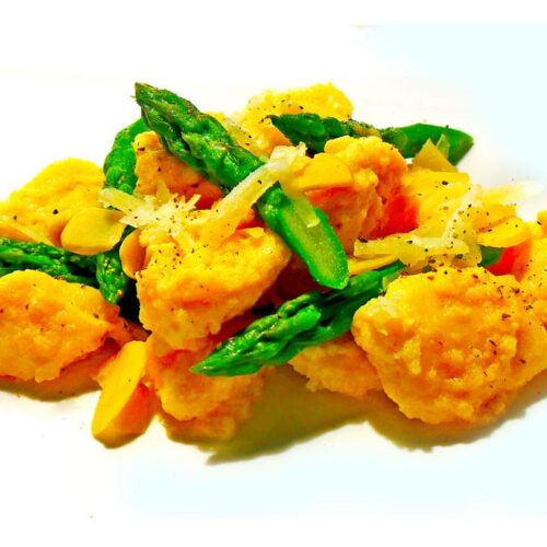Ricotta Gnocchi With Asparagus Spears In Butter Sauce Butter N Thyme