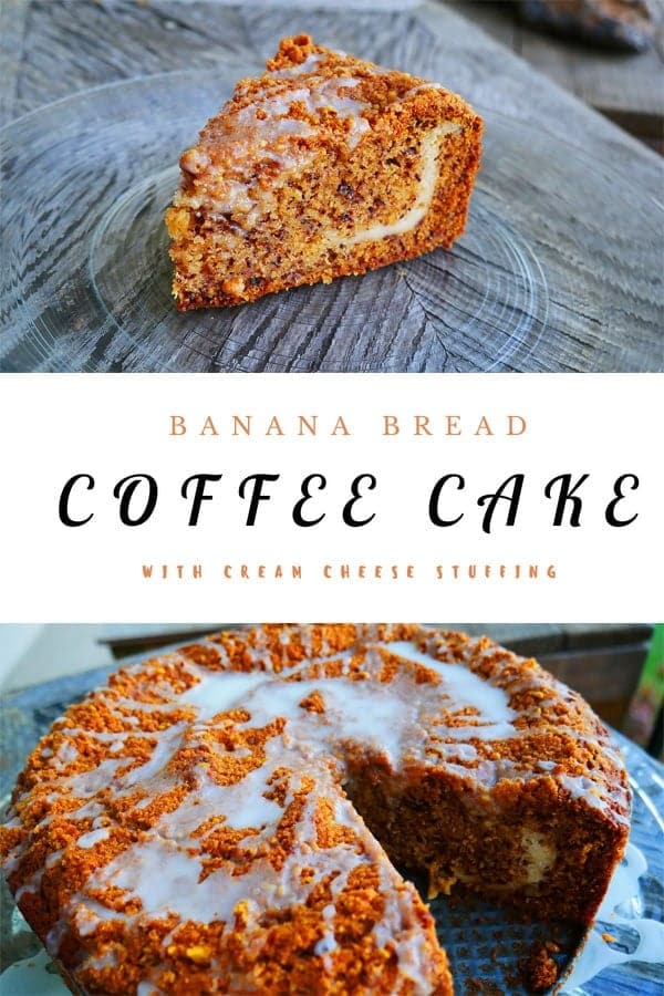 Banana Bread Coffee Cake w/ Cream Cheese Stuffing Butter N Thyme