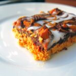 Peanut Butter Chocolate Butterfinger Bars w/ Dulce de Leche