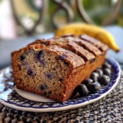 Homemade Blueberry Banana Bread.