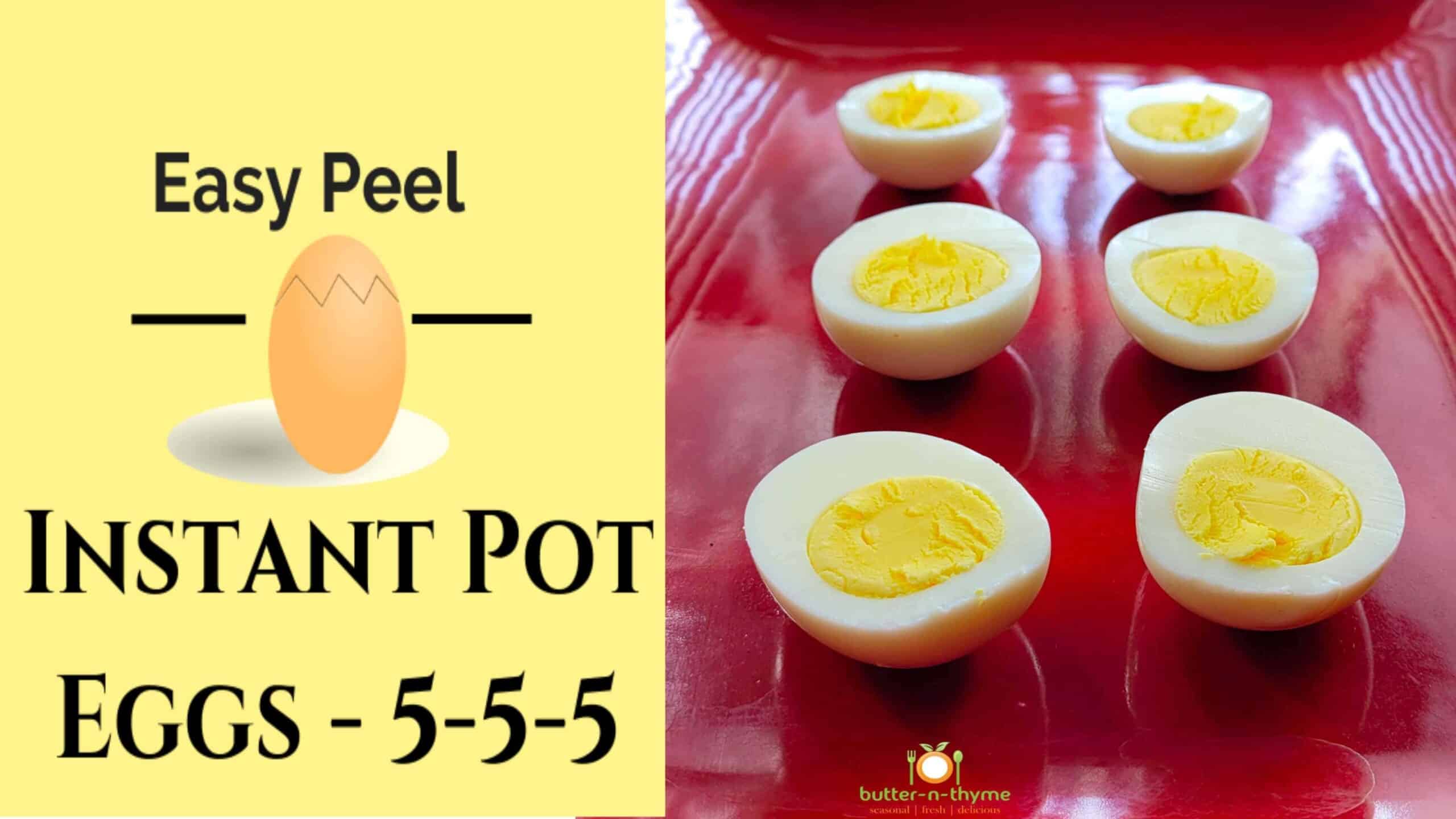 Hard Boiled Eggs In Instant Pot Easy Peel Butter N Thyme