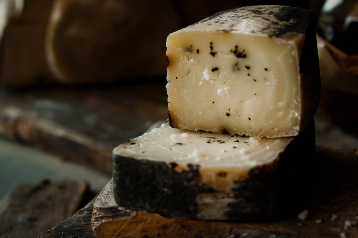 Pecorino Re Nero Cheese.