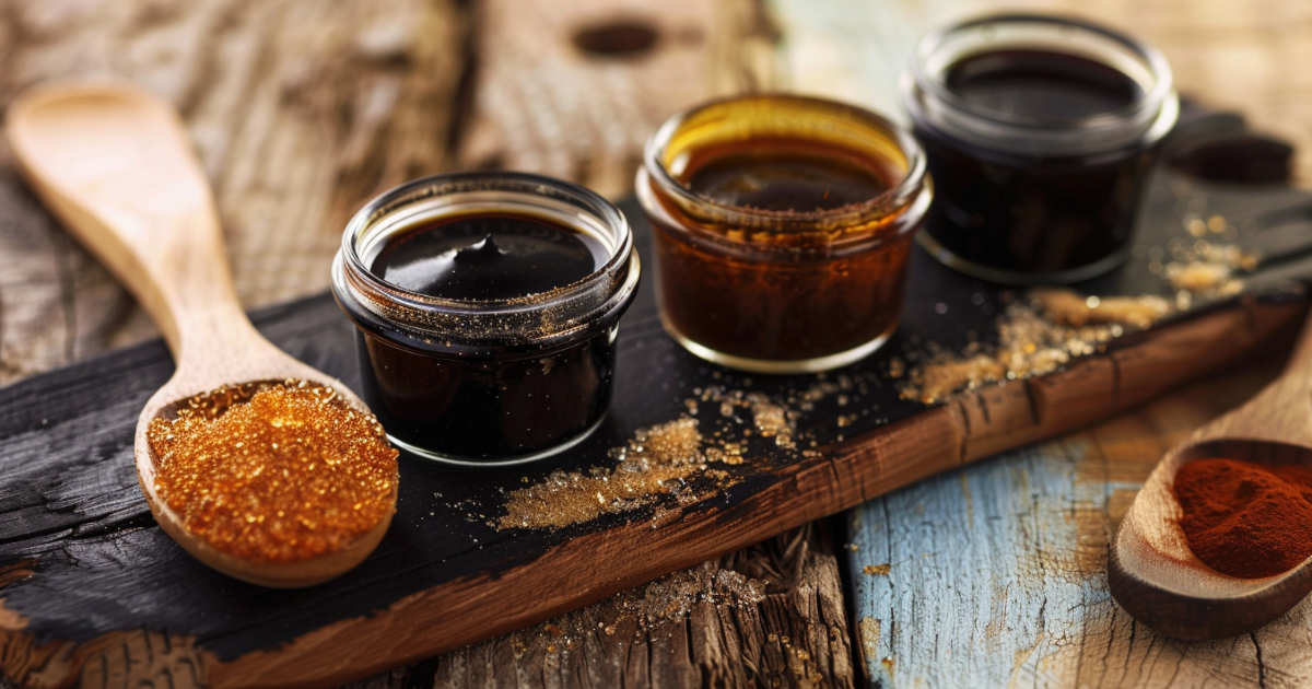 Molasses.