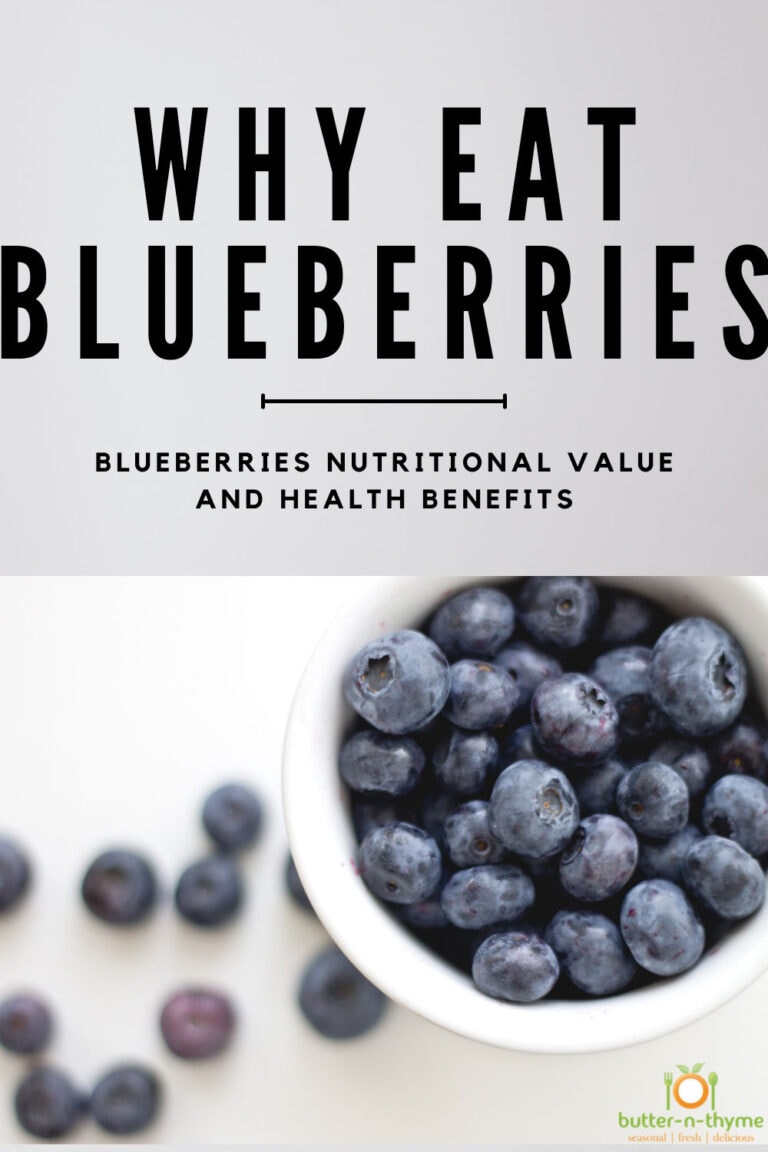 Blueberries Nutritional Value Health Benefits 1 Cup Butter N Thyme
